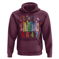 Retro 8647 Hoodie Foxtrots Delta Tangos Book Flower