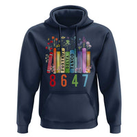Retro 8647 Hoodie Foxtrots Delta Tangos Book Flower