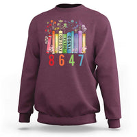 Retro 8647 Sweatshirt Foxtrots Delta Tangos Book Flower