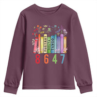 Retro 8647 Youth Sweatshirt Foxtrots Delta Tangos Book Flower