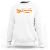 San Francisco Sweatshirt SF Varsity California Script Vintage Sports Jersey Style