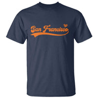 San Francisco T Shirt SF Varsity California Script Vintage Sports Jersey Style