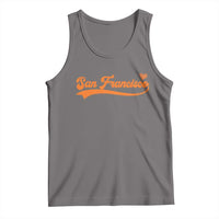 San Francisco Tank Top SF Varsity California Script Vintage Sports Jersey Style