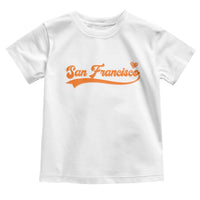 San Francisco Toddler T Shirt SF Varsity California Script Vintage Sports Jersey Style