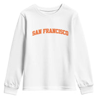 San Francisco Youth Sweatshirt California SF Varsity Vintage Sports Jersey Style