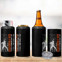 San Francisco 4 in 1 Can Cooler Tumbler SF Baseball Player American Flag USA Camo Patriotic