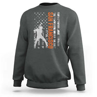 San Francisco Sweatshirt SF Baseball Player American Flag USA Camo Patriotic