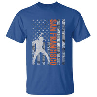 San Francisco T Shirt SF Baseball Player American Flag USA Camo Patriotic