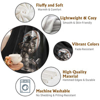 Astronaut Baseball Player Throw Blanket Distressed Houston Clutch City Sports Fans