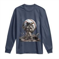 Astronaut Baseball Player Long Sleeve Shirt Distressed Houston Clutch City Sports Fans