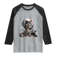 Astronaut Baseball Player Raglan Shirt Distressed Houston Clutch City Sports Fans