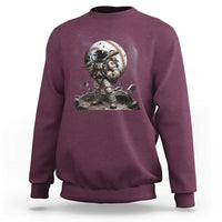 Astronaut Baseball Player Sweatshirt Distressed Houston Clutch City Sports Fans