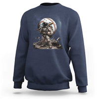 Astronaut Baseball Player Sweatshirt Distressed Houston Clutch City Sports Fans