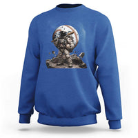 Astronaut Baseball Player Sweatshirt Distressed Houston Clutch City Sports Fans