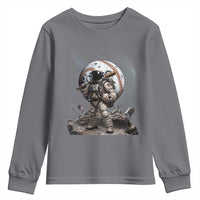 Astronaut Baseball Player Youth Sweatshirt Distressed Houston Clutch City Sports Fans