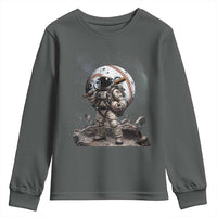 Astronaut Baseball Player Youth Sweatshirt Distressed Houston Clutch City Sports Fans