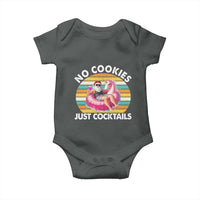 Santa Christmas In July Baby Onesie No Cookies Just Cocktails Flamingo Summer Beach Hawaii - Wonder Print Shop