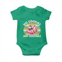 Santa Christmas In July Baby Onesie No Cookies Just Cocktails Flamingo Summer Beach Hawaii - Wonder Print Shop