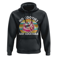 Santa Christmas In July Hoodie No Cookies Just Cocktails Flamingo Summer Beach Hawaii - Wonder Print Shop