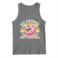 Santa Christmas In July Tank Top No Cookies Just Cocktails Flamingo Summer Beach Hawaii - Wonder Print Shop