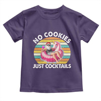 Santa Christmas In July Toddler T Shirt No Cookies Just Cocktails Flamingo Summer Beach Hawaii - Wonder Print Shop