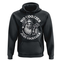 Funny Santa Christmas In July Hoodie No Cookies Just Cocktails Summer Xmas - Wonder Print Shop