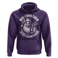 Funny Santa Christmas In July Hoodie No Cookies Just Cocktails Summer Xmas - Wonder Print Shop
