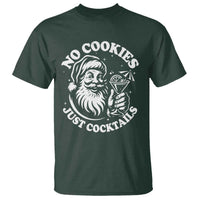 Funny Santa Christmas In July T Shirt No Cookies Just Cocktails Summer Xmas - Wonder Print Shop