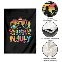 Sunglasses Beach Christmas in July Garden Flag Santa Summer Xmas - Wonder Print Shop