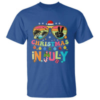 Sunglasses Beach Christmas in July T Shirt Santa Summer Xmas - Wonder Print Shop