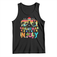 Sunglasses Beach Christmas in July Tank Top Santa Summer Xmas - Wonder Print Shop