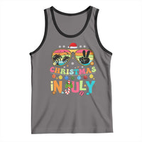 Sunglasses Beach Christmas in July Tank Top Santa Summer Xmas - Wonder Print Shop