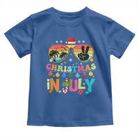 Sunglasses Beach Christmas in July Toddler T Shirt Santa Summer Xmas - Wonder Print Shop