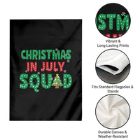 Christmas In July Squad Garden Flag Funny Summer Xmas - Wonder Print Shop