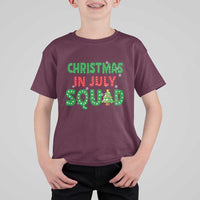 Christmas In July Squad T Shirt For Kid Funny Summer Xmas - Wonder Print Shop