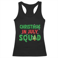 Christmas In July Squad Racerback Tank Top Funny Summer Xmas - Wonder Print Shop