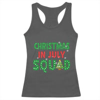 Christmas In July Squad Racerback Tank Top Funny Summer Xmas - Wonder Print Shop