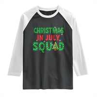 Christmas In July Squad Raglan Shirt Funny Summer Xmas - Wonder Print Shop