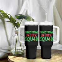 Christmas In July Squad Tumbler With Handle Funny Summer Xmas - Wonder Print Shop