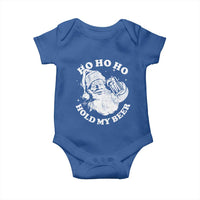 Santa Ho Ho Hold My Beer Baby Onesie Funny Christmas In July Summer Xmas - Wonder Print Shop