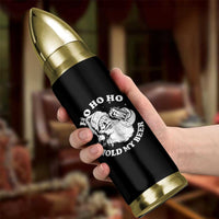 Santa Ho Ho Hold My Beer Bullet Tumbler Funny Christmas In July Summer Xmas - Wonder Print Shop