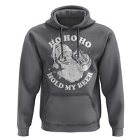 Santa Ho Ho Hold My Beer Hoodie Funny Christmas In July Summer Xmas - Wonder Print Shop