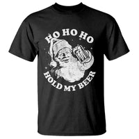 Santa Ho Ho Hold My Beer T Shirt Funny Christmas In July Summer Xmas - Wonder Print Shop