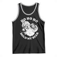Santa Ho Ho Hold My Beer Tank Top Funny Christmas In July Summer Xmas - Wonder Print Shop