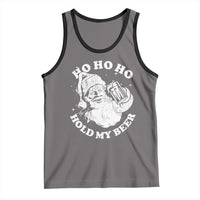 Santa Ho Ho Hold My Beer Tank Top Funny Christmas In July Summer Xmas - Wonder Print Shop