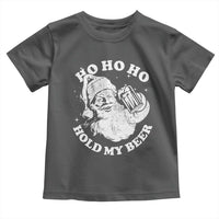 Santa Ho Ho Hold My Beer Toddler T Shirt Funny Christmas In July Summer Xmas - Wonder Print Shop