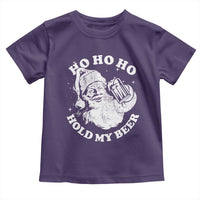 Santa Ho Ho Hold My Beer Toddler T Shirt Funny Christmas In July Summer Xmas - Wonder Print Shop