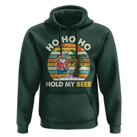 Christmas In July Santa Ho Ho Hold My Beer Hoodie Summer Beach Hawaii Santa USA Flag - Wonder Print Shop