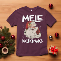 Mele Kalikimaka T Shirt Hawaii Christmas Party Santa - Wonder Print Shop