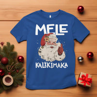 Mele Kalikimaka T Shirt Hawaii Christmas Party Santa - Wonder Print Shop